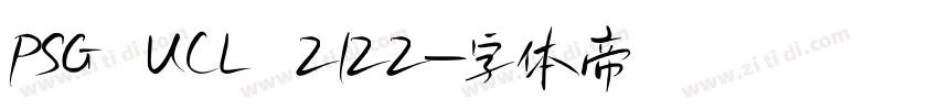 PSG UCL 2122字体转换